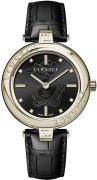 Versace Dameur VE2J00421 Lady Sort/Læder Ø38 mm