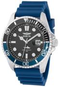 Invicta Herreur 47165 Pro Diver Grå/Gummi Ø43 mm