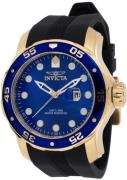 Invicta Herreur 45737 Pro Diver Blå/Gummi Ø48 mm