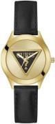 Guess Dameur GW0744L2 Plaque Guld/Læder Ø34 mm