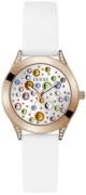 Guess Dameur GW0678L4 Mini Wonderlust Sølvfarvet/Gummi Ø34 mm