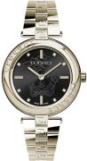 Versace Dameur VE2J00721 Lady Sort/Gul guldtonet stål Ø38 mm