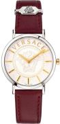 Versace Dameur VEK400221 V Icon Sølvfarvet/Læder Ø36 mm