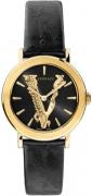 Versace Dameur VERI00220 Virtus Sort/Læder Ø36 mm