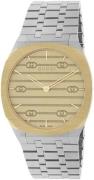 Gucci 25H Dameur YA163403 Guld/Stål Ø34 mm