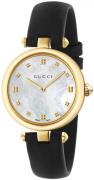 Gucci Dameur YA141404 Diamantissima Hvid/Læder Ø32 mm