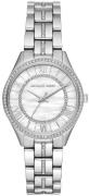 Michael Kors Dameur MK3900 Lauryn Hvid/Stål Ø33 mm