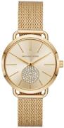 Michael Kors Dameur MK3844 Portia Guldfarvet/Guldtonet stål Ø36 mm