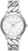 Michael Kors Dameur MK7474 Slim Runway Hvid/Stål Ø38 mm