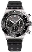 Breitling Herreur EB0136251M1S1 Super Chronomat B01 44 Grå/Gummi