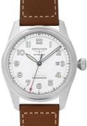 Longines Herreur L3.811.4.73.2 Spirit Sølvfarvet/Læder Ø42 mm