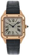 Cartier WGSA0022 Santos Dumont Sølvfarvet/Læder