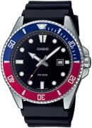 Casio Herreur MDV-107-1A3VEF Collection Sort/Gummi Ø44.2 mm