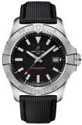 Breitling Herreur A17328101B1X1 Avenger Automatic 42 Sort/Læder Ø42
