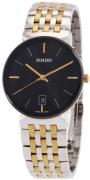 Rado R48912153 Florence Sort/Gul guldtonet stål Ø38 mm