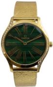 Omega Dameur 428.55.36.60.99.003 De Ville Tresor Grøn/18 karat guld