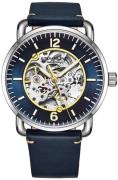 Stührling Original Herreur 3972.1 Legacy Mantra Blå/Læder Ø42 mm