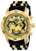 Invicta Herreur 23427 Pro Diver Guld/Gul guldtonet stål Ø50 mm