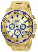Invicta Herreur 22320 Pro Diver Guld/Gul guldtonet stål Ø50 mm