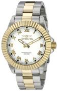 Invicta Herreur 16740 Pro Diver Hvid/Gul guldtonet stål Ø44 mm