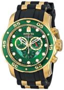 Invicta Herreur 6984 Pro Diver Grøn/Gul guldtonet stål Ø48.8 mm