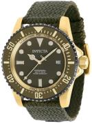 Invicta Herreur 38240 Pro Diver Grøn/Tekstil Ø44 mm
