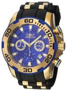 Invicta Herreur 22313 Pro Diver Blå/Gul guldtonet stål Ø50 mm