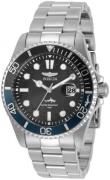 Invicta Herreur 30956 Sort/Stål Ø43 mm