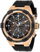 Invicta Herreur 28097 Aviator Sort/Gummi Ø50 mm