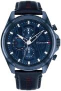 Tommy Hilfiger Herreur 1710655 Jax Blå/Læder Ø48 mm