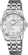 Festina Dameur F16940-A Sølvfarvet/Stål Ø33 mm
