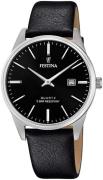 Festina Herreur F20512-4 Sort/Læder Ø39 mm