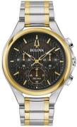 Bulova Herreur 98A301 Curv Flerfarvet/Gul guldtonet stål Ø44 mm