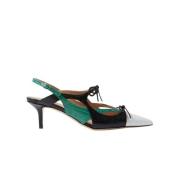 Croco-Printed Slingback Hælede Mules