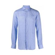 Xacus - Linen Shirt - Lys Blå, 45
