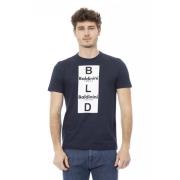 Trend Blå Bomuld T-Shirt