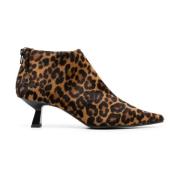 Leopard Print Ankelstøvler