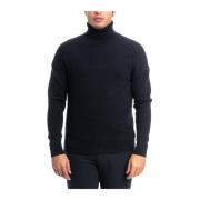 Ensfarvet Turtleneck Sweater