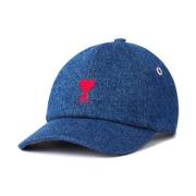 Blå Bomuldssignatur Hat