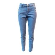 Lys Denim Slim-fit Jeans til Kvinder
