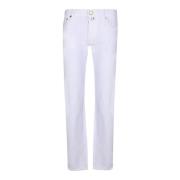 Hvide Slim Fit Jeans til Mænd