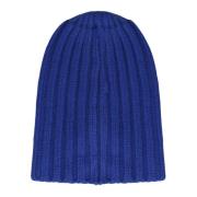 Kashmir Ribstrikket Beanie Hat