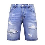 Billige denim shorts til mænd - 9051