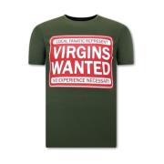 T-shirt med tryk Virgins Wanted
