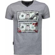 Scarface Dollar Sort Sten - Herre T-shirt - 2313G