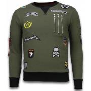Grundlæggende broderede sweater patches - Herresweater - LF-100G