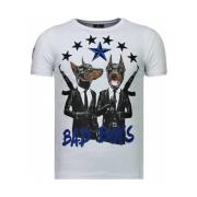 Bad Boys Pinscher Rhinestone - Herre T-Shirt - 5774W