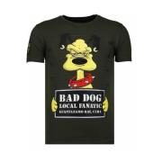 Bad Dog Rhinestone - Herre T-shirt - 13-6207K