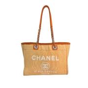 Brugt Orange Lærred Chanel Deauville