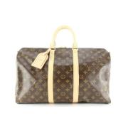 Pre-owned Lærred louis-vuitton-tasker